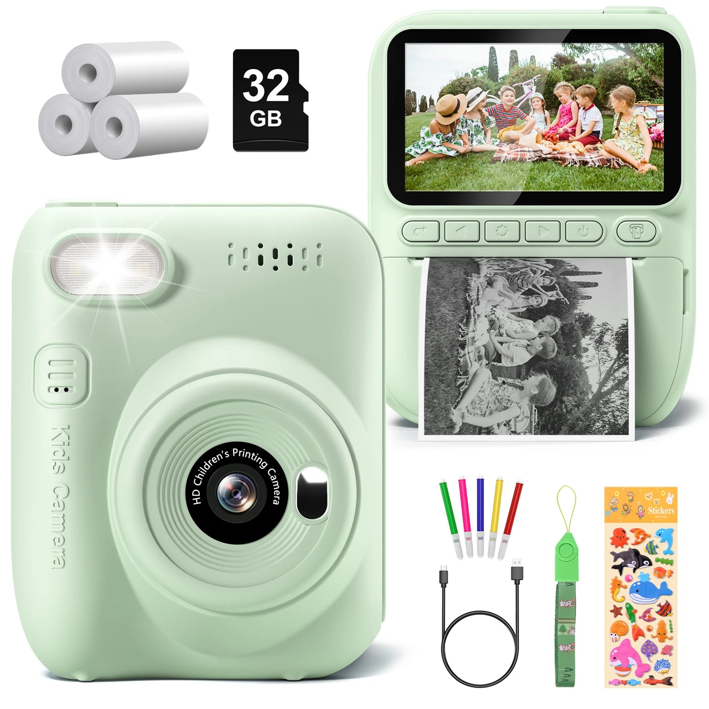 📸 Gofunly Kids Instant Print Camera – Vastleggen, printen en spelen!
